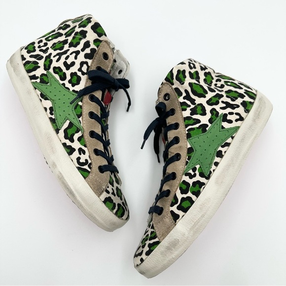 Ishikawa High-Tops Leopard Animal Print Sneakers - Picture 11 of 13